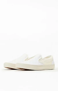 Vans Checkerboard Blanc De Classic Slip-On Shoes