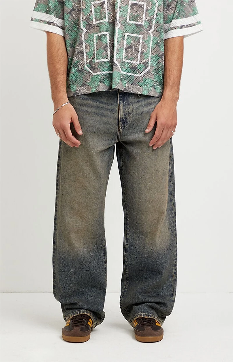 Pacsun Dylan Baggy Jeans Dark Blue Tinted