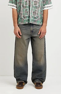 Pacsun Dylan Baggy Jeans Dark Blue Tinted