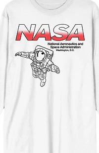 NASA Red & White Logo Long Sleeve T-Shirt