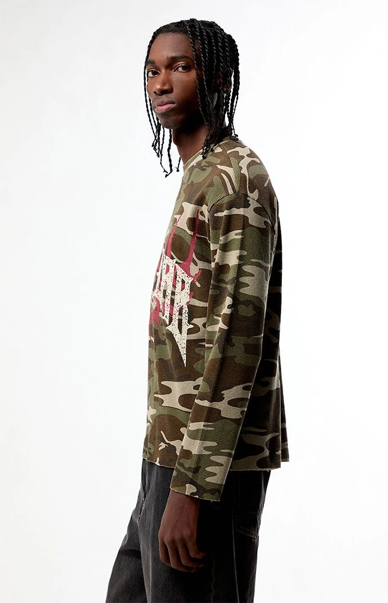 Nightlab Night Camo Waffle Knit Long Sleeve T-Shirt