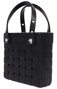 Crocs Black Small Woven Crocssbody Tote Bag