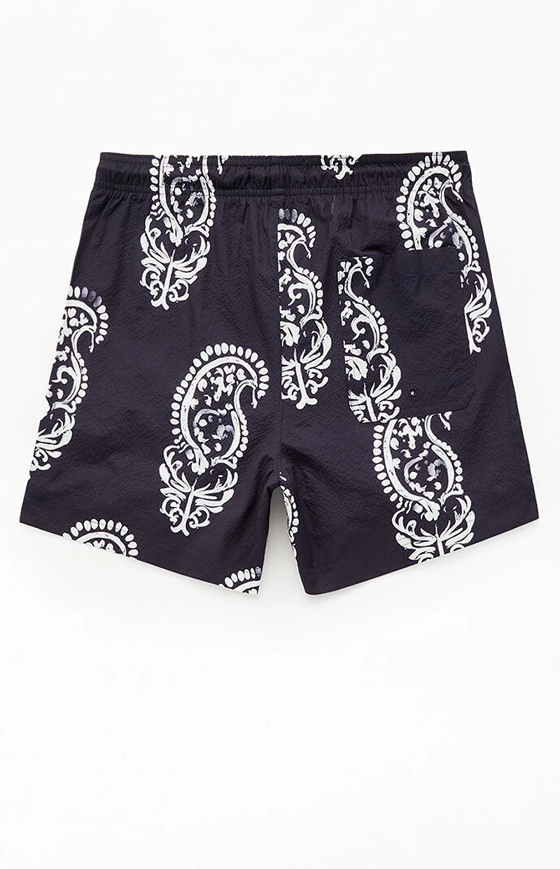 Pacsun Watercolor 4.5" Swim Trunks