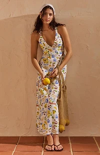 MINKPINK Riviera Cross Back Maxi Dress