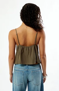 Your Favorite Rylie Embroidered Tie Front Top