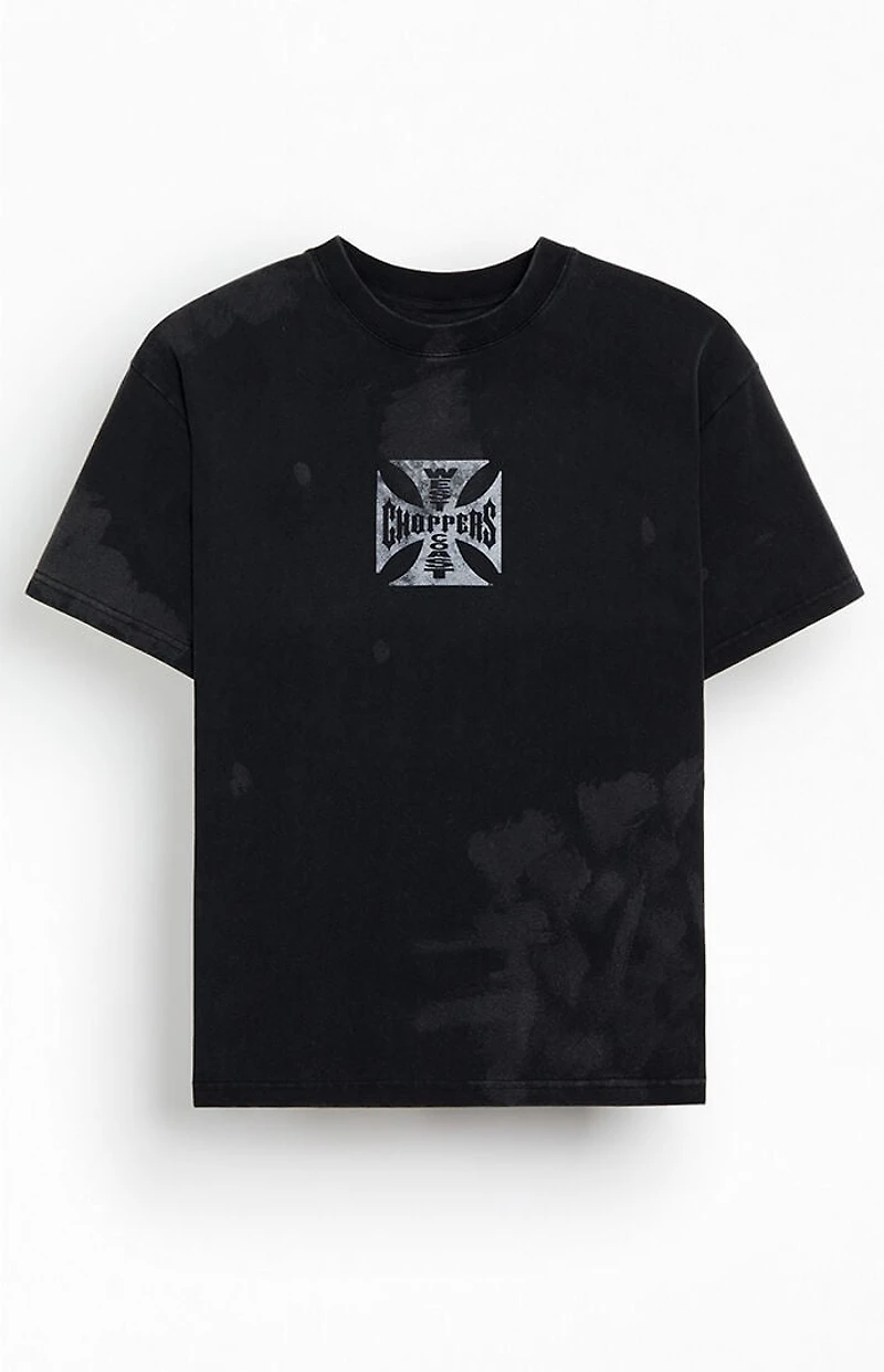 West Coast Choppers Bleach Cross Logo T-Shirt