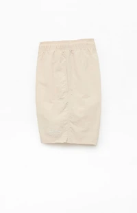 Pacsun Oatmeal Collegiate 6.5" Swim Trunks