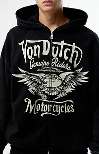 Von Dutch Moto Full Zip Hoodie