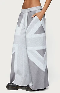 Edikted London Rush Wide Leg Sweatpants