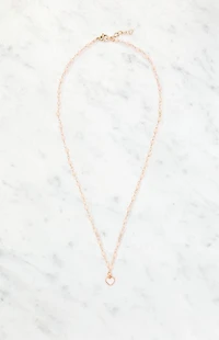 John Galt Pink Beaded Chain Necklace