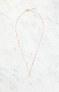 John Galt Pink Beaded Chain Necklace