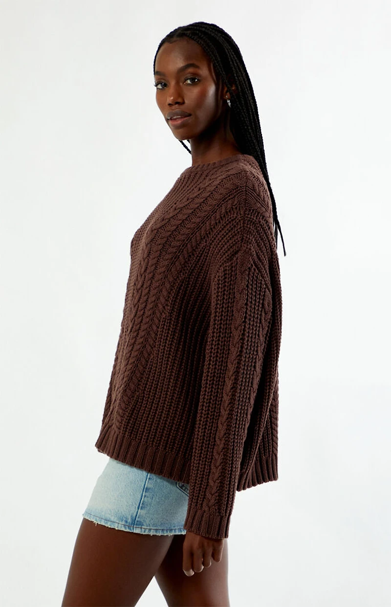 Your Favorite Magnolia Cable Knit Oversized Sweater