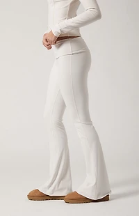 PAC 1980 WHISPER Active Fold-Over Waistband Flare Yoga Pants