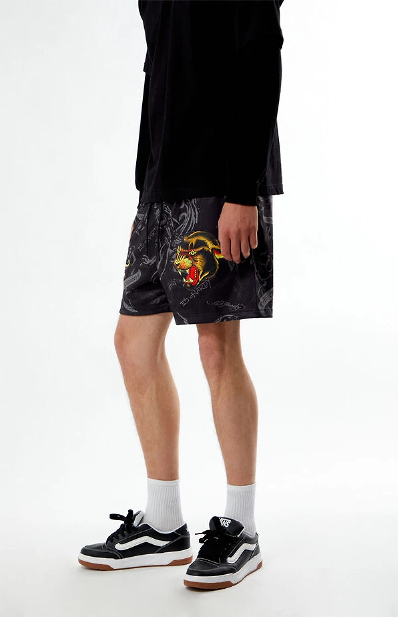 Ed Hardy Panther Mesh Shorts
