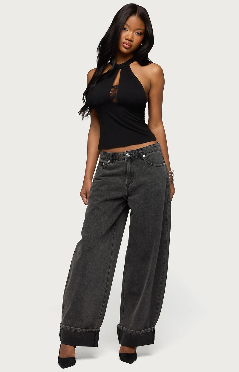 Edikted Kella Low Rise Baggy Jeans