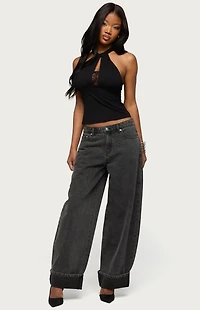 Edikted Kella Low Rise Baggy Jeans