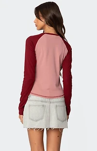 Edikted 09 Raglan Long Sleeve T-Shirt