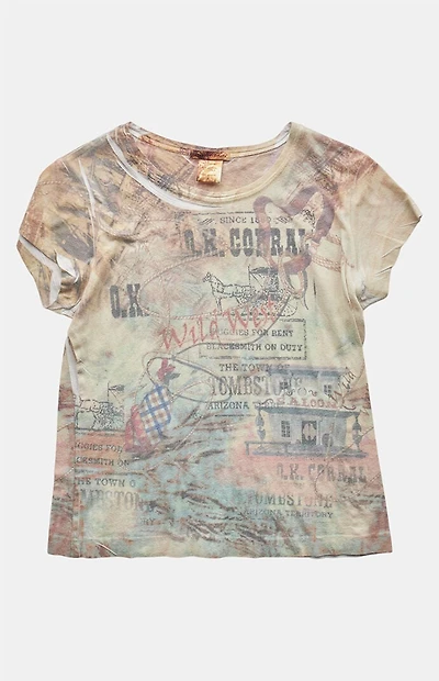 PS VINTAGE 2000s Wild West Graphic T-Shirt