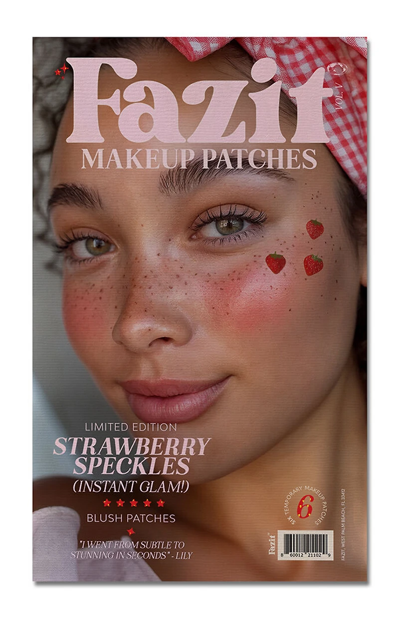 FAZIT BEAUTY Strawberry Speckles Makeup Patches