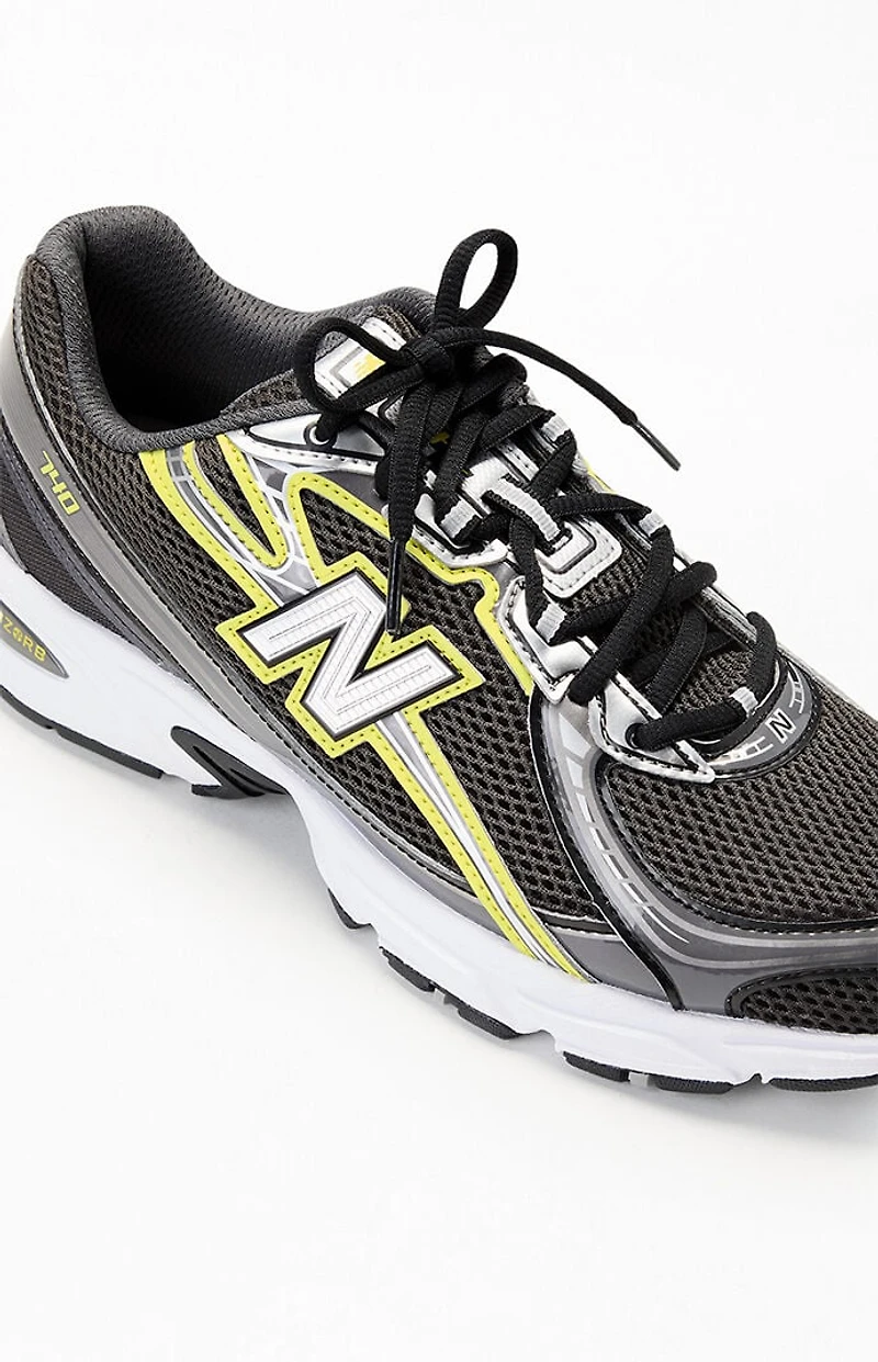 New Balance Black & Yellow 740 Shoes