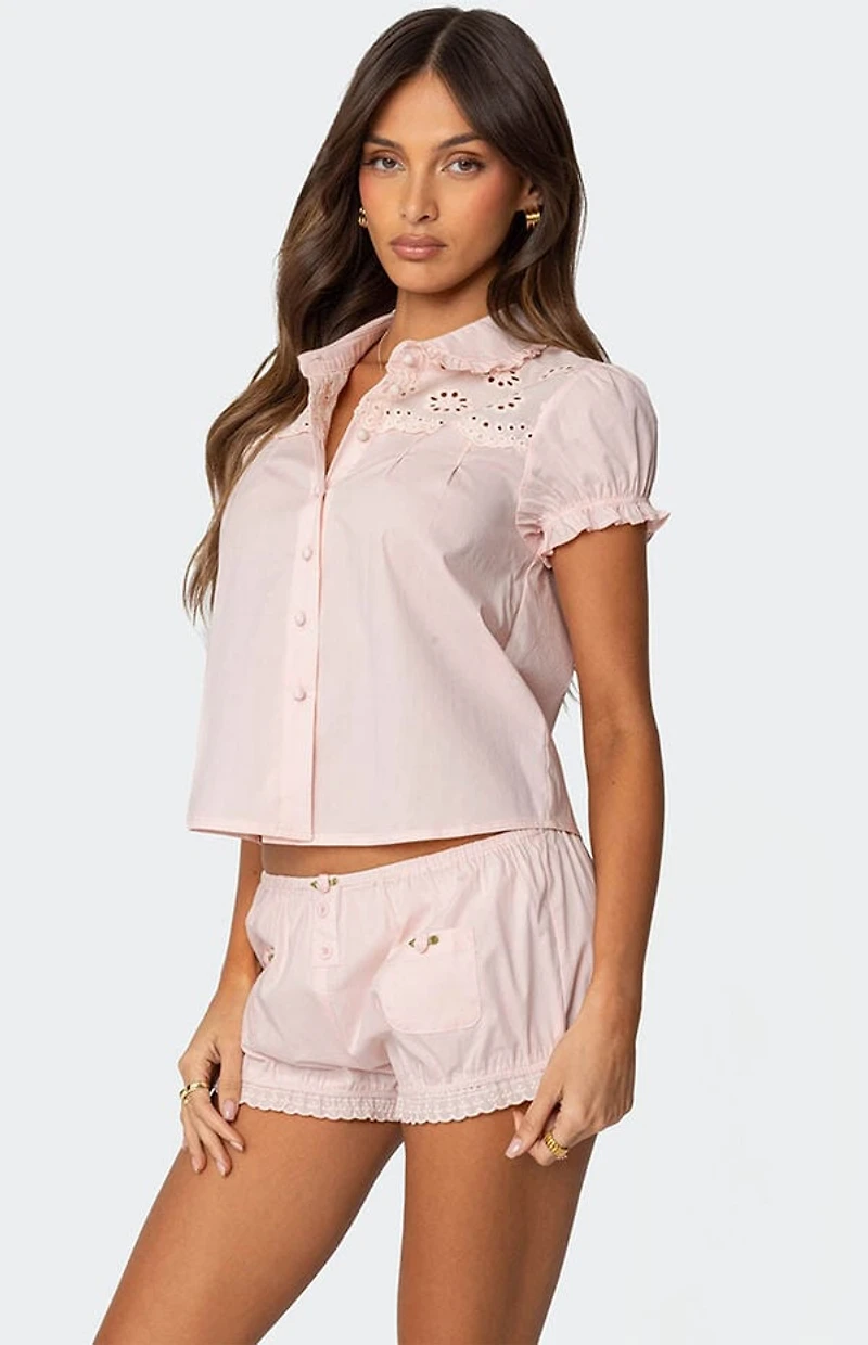 Edikted Lona Tailored Button Up Shirt