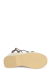 AZALEA WANG Women's Barossa Floral Platform Wedge Sandals