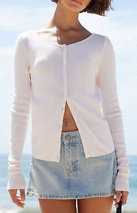 John Galt Light Pink Cardigan