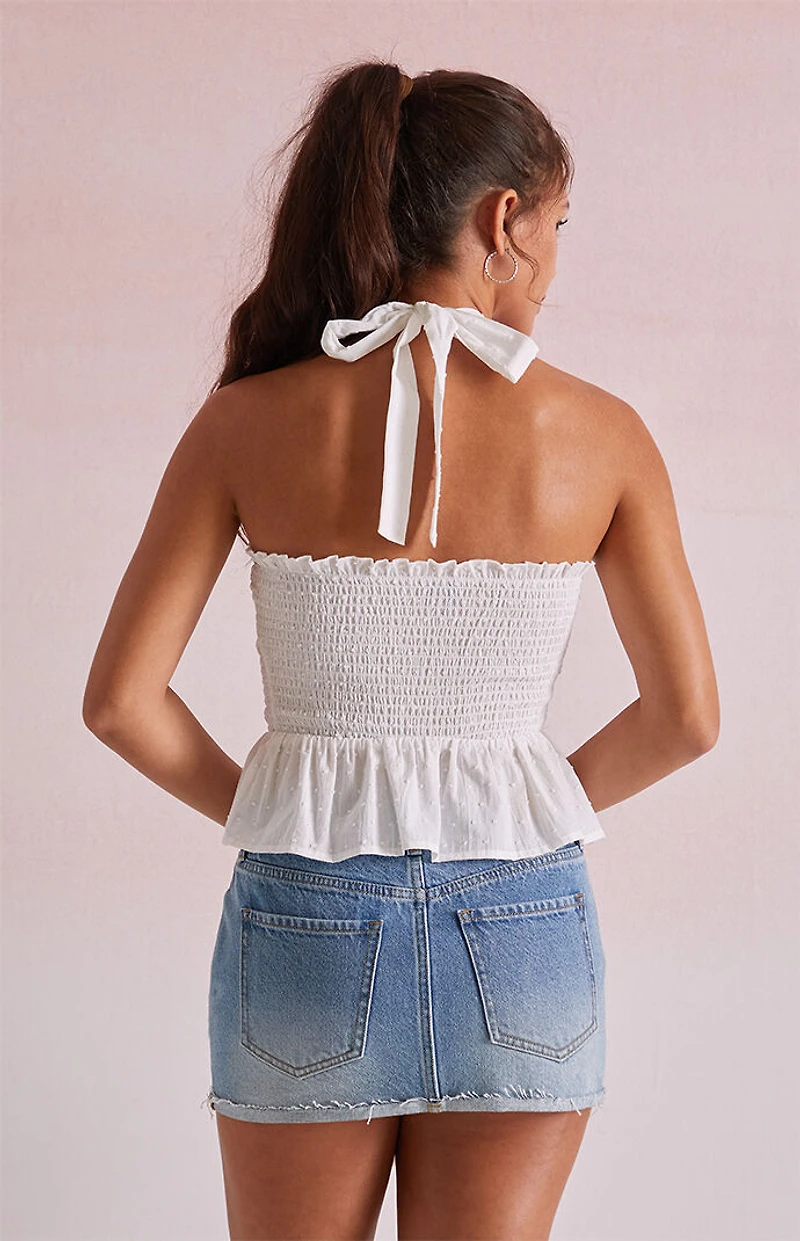 Beverly and Beck Bow Front Halter Top