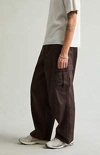 Pacsun Ryder Ultra Baggy Cargo Pants Stretch Brown