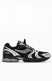 Saucony Black & Silver Progrid Triumph 4 Shoes