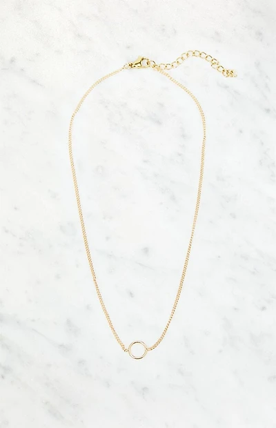 John Galt Circle Charm Necklace