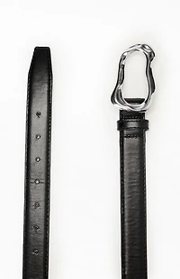 Pacsun Faux Leather Twisted Buckle Belt