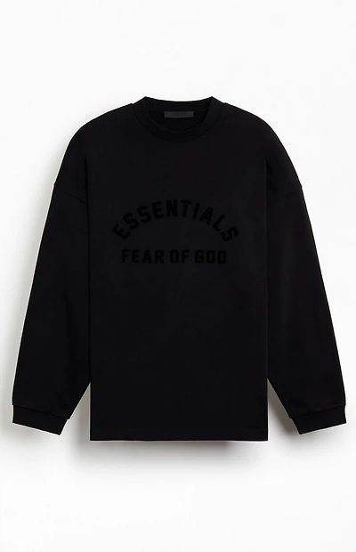 Fear of God ESSENTIALS Jet Black Long Sleeve T-Shirt