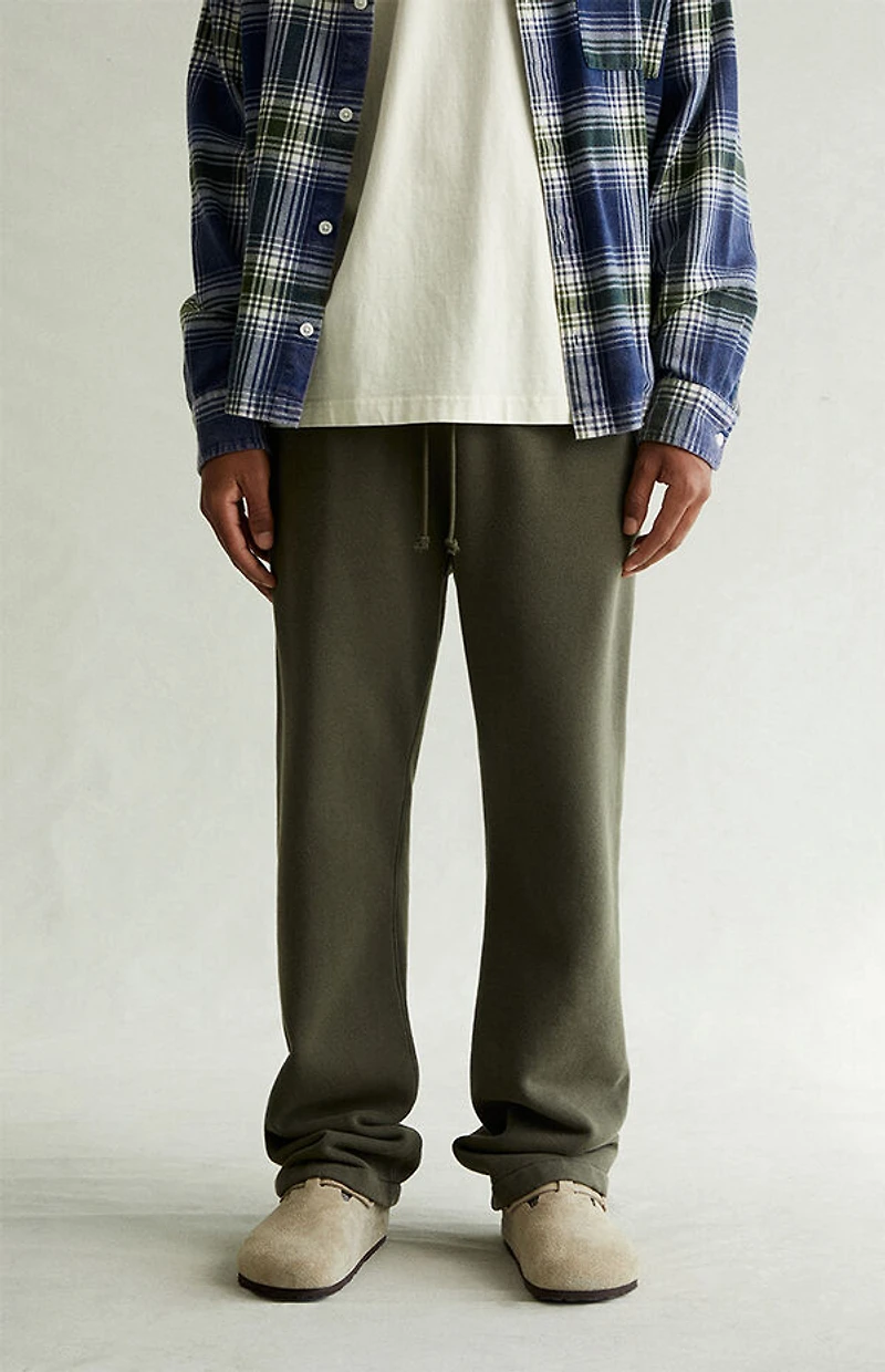 Pacsun Olive Straight Leg Sweatpants