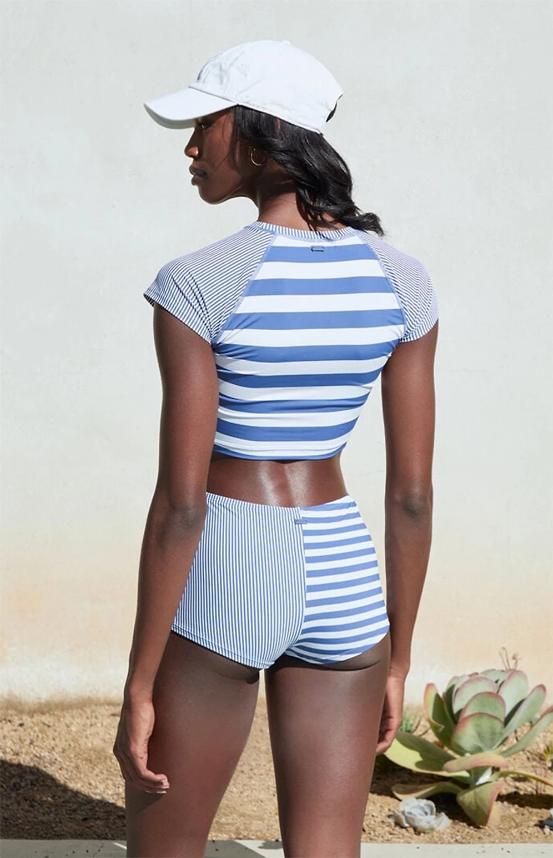 Roxy Stripe Out Cropped Rashguard