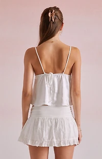 Beverly and Beck Arabella Satin Tie Back Tank Top