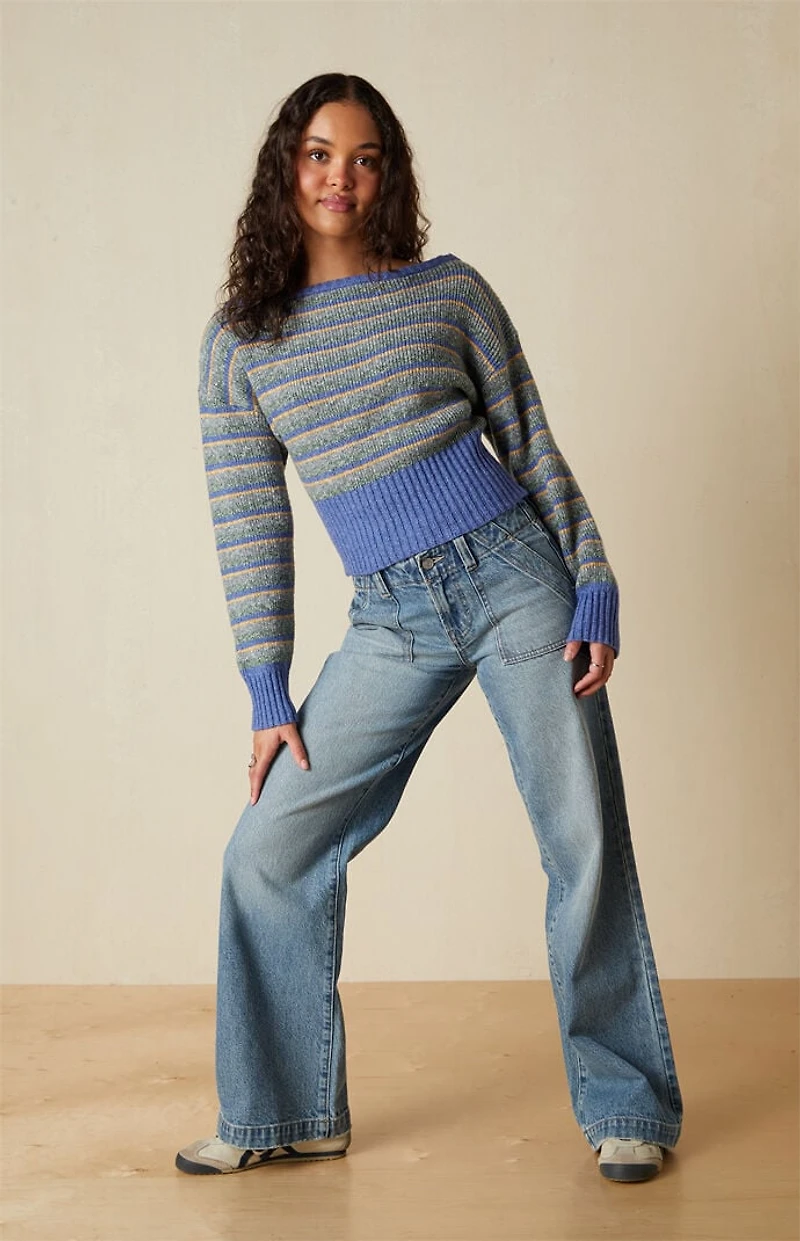 Your Favorite Cosette Ribbed Off-The-Shoulder Sweater