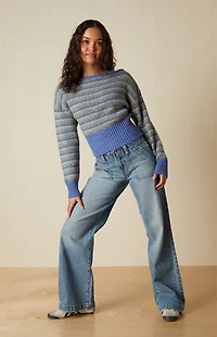 Your Favorite Cosette Ribbed Off-The-Shoulder Sweater