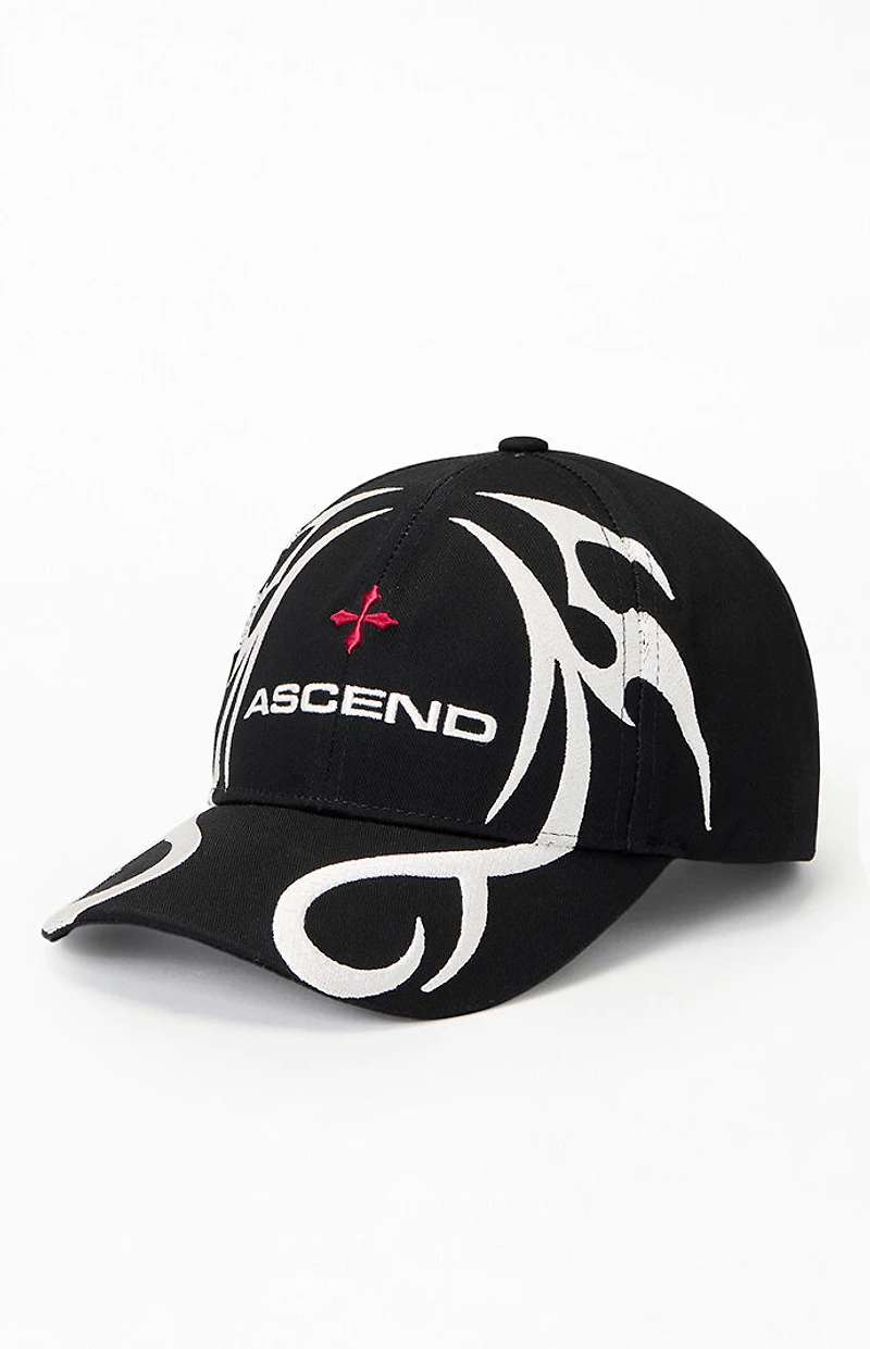 Pacsun Black Ascend Logo Snapback Hat