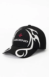 Pacsun Black Ascend Logo Snapback Hat