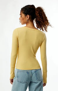 Your Favorite Payton Long Sleeve Henley Top