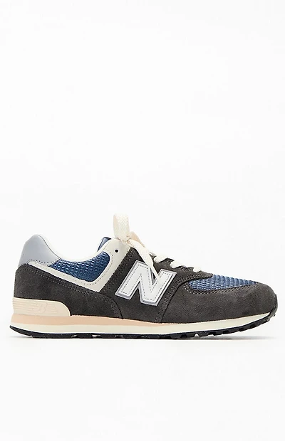 New Balance Kids Black 574 Shoes