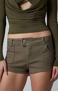 Third Charm Twill Low Rise Shorts