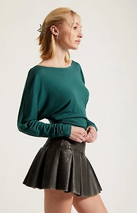Third Charm Ember Off-The-Shoulder Long Sleeve Top