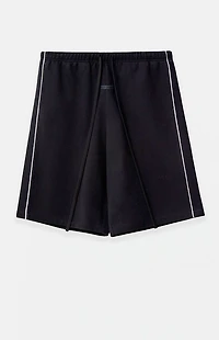Fear of God ESSENTIALS Jet Black & Cloud White Basketball Fleece Sweat Shorts