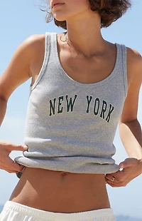 John Galt Silver New York Beyonca Tank Top