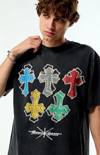 Pacsun Cross State Cropped T-Shirt