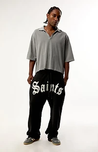 Pacsun Saints Applique Baggy Fleece Sweatpants