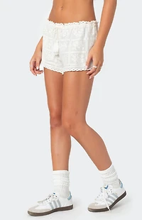 Edikted Needlepoint Lacey Shorts