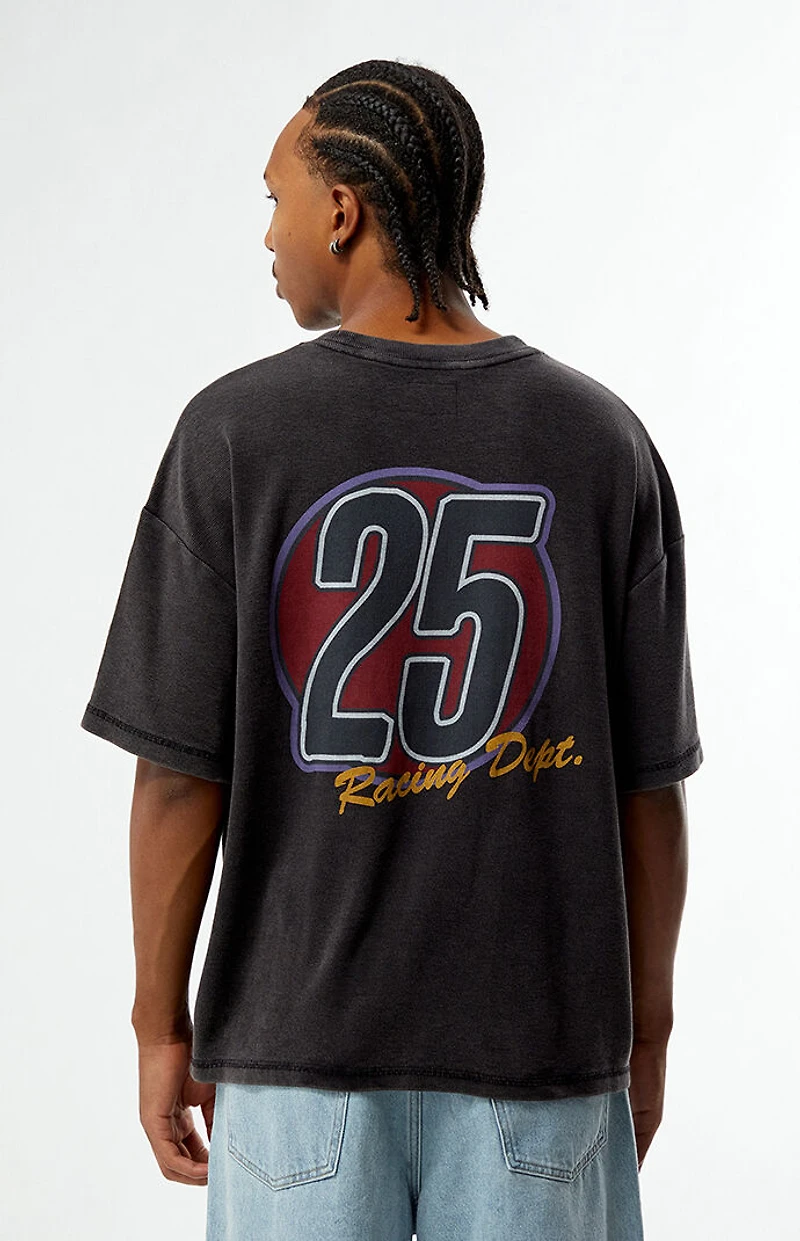 Pacsun Black Speedway Waffle Knit T-Shirt